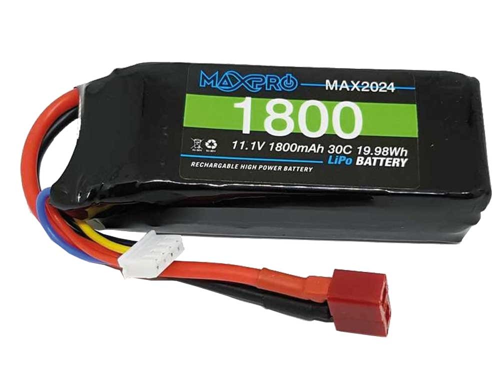 MAXPRO LIPO 30C 11,1V 1800 MAH 3S