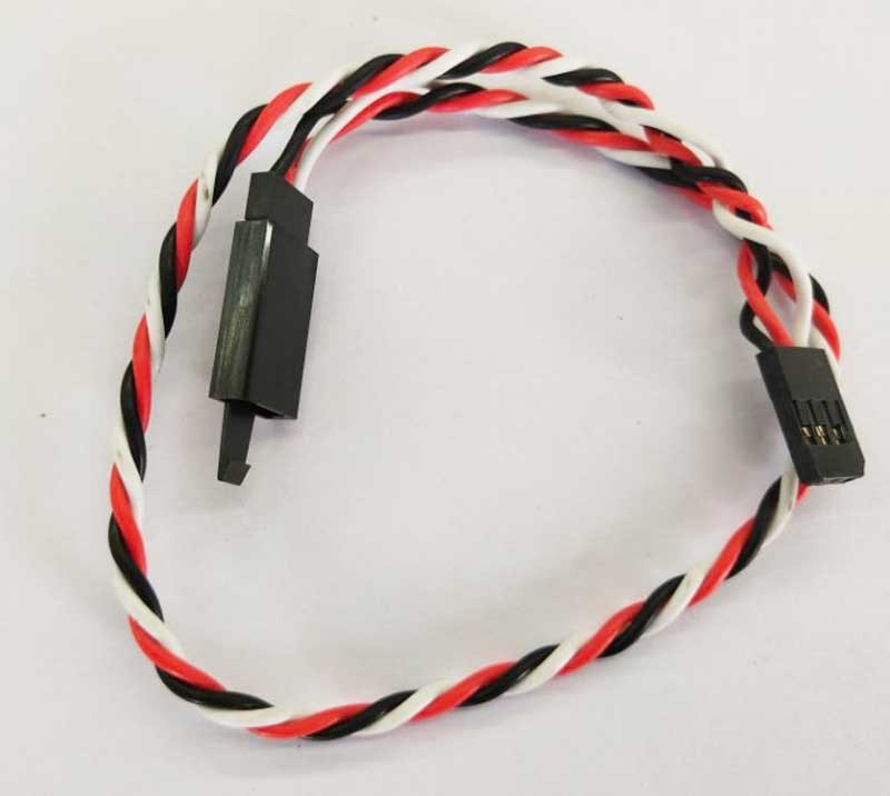 Futaba Extension Lead Twisted 22AWG 300mm with loc