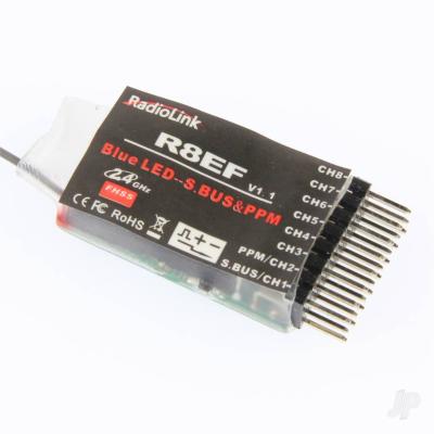 RadioLink R8EF 2.4GHz 8-Channel Receiver