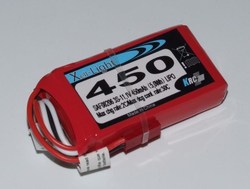 LIPO XELL-LIGHT 11,1V 450MAH 3S 30C